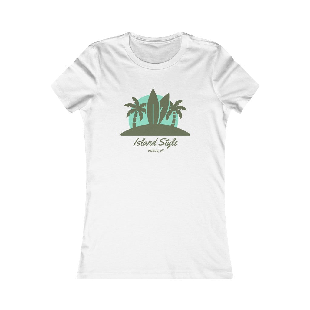 Island Style Fitted Tee Global Village Kailua Boutique