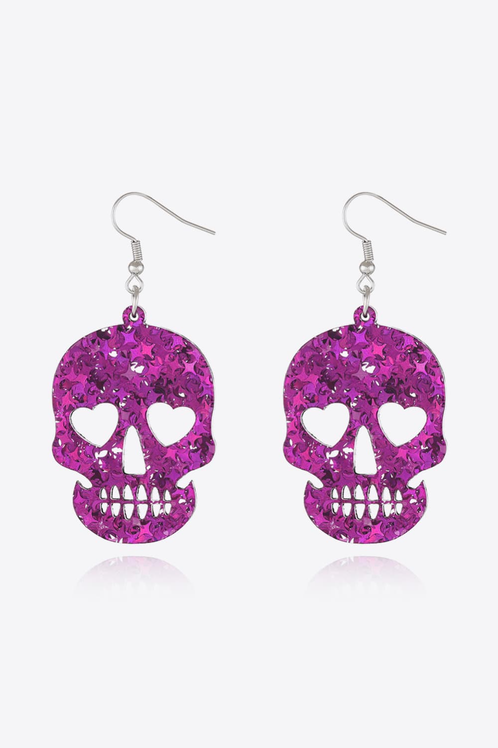 Acrylic Skull Drop Earrings - Global Village Kailua Boutique