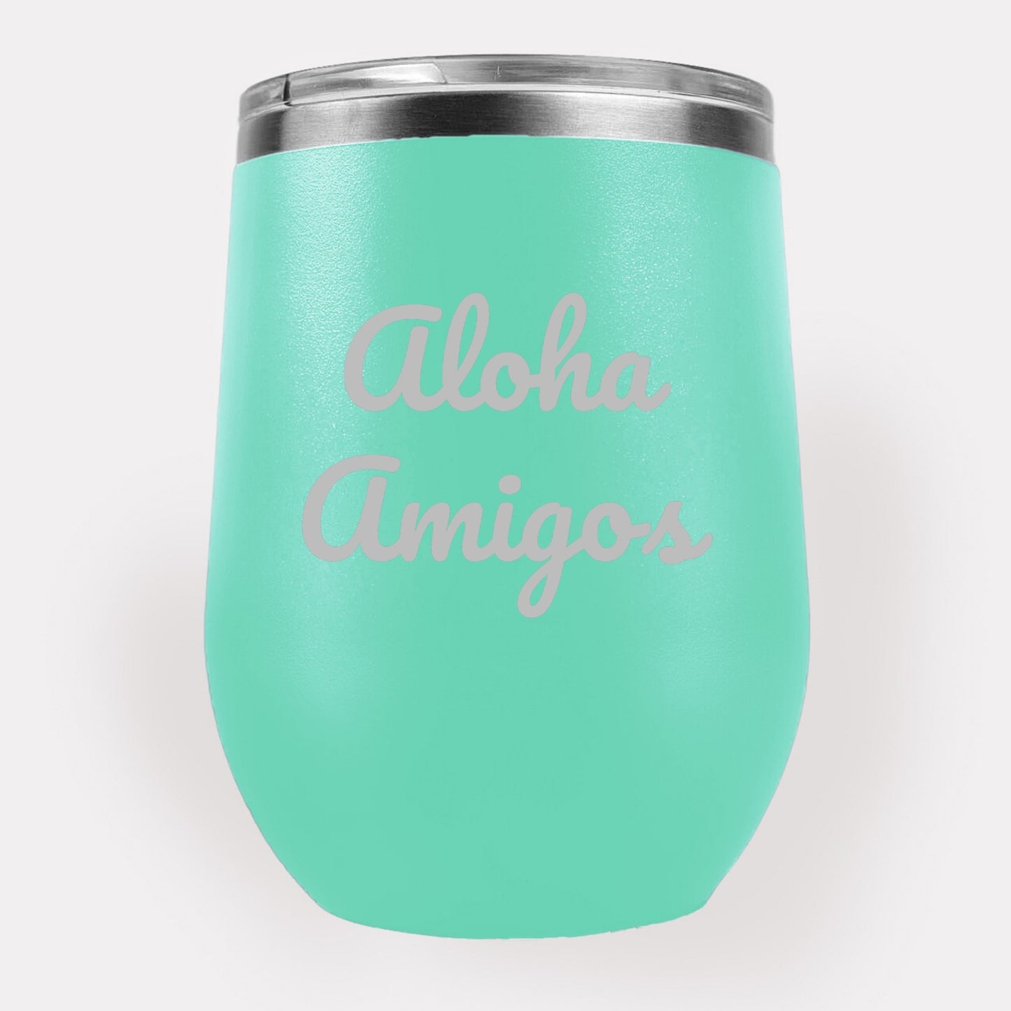 Aloha Amigos 12oz Etched Tumbler Global Village Kailua Boutique