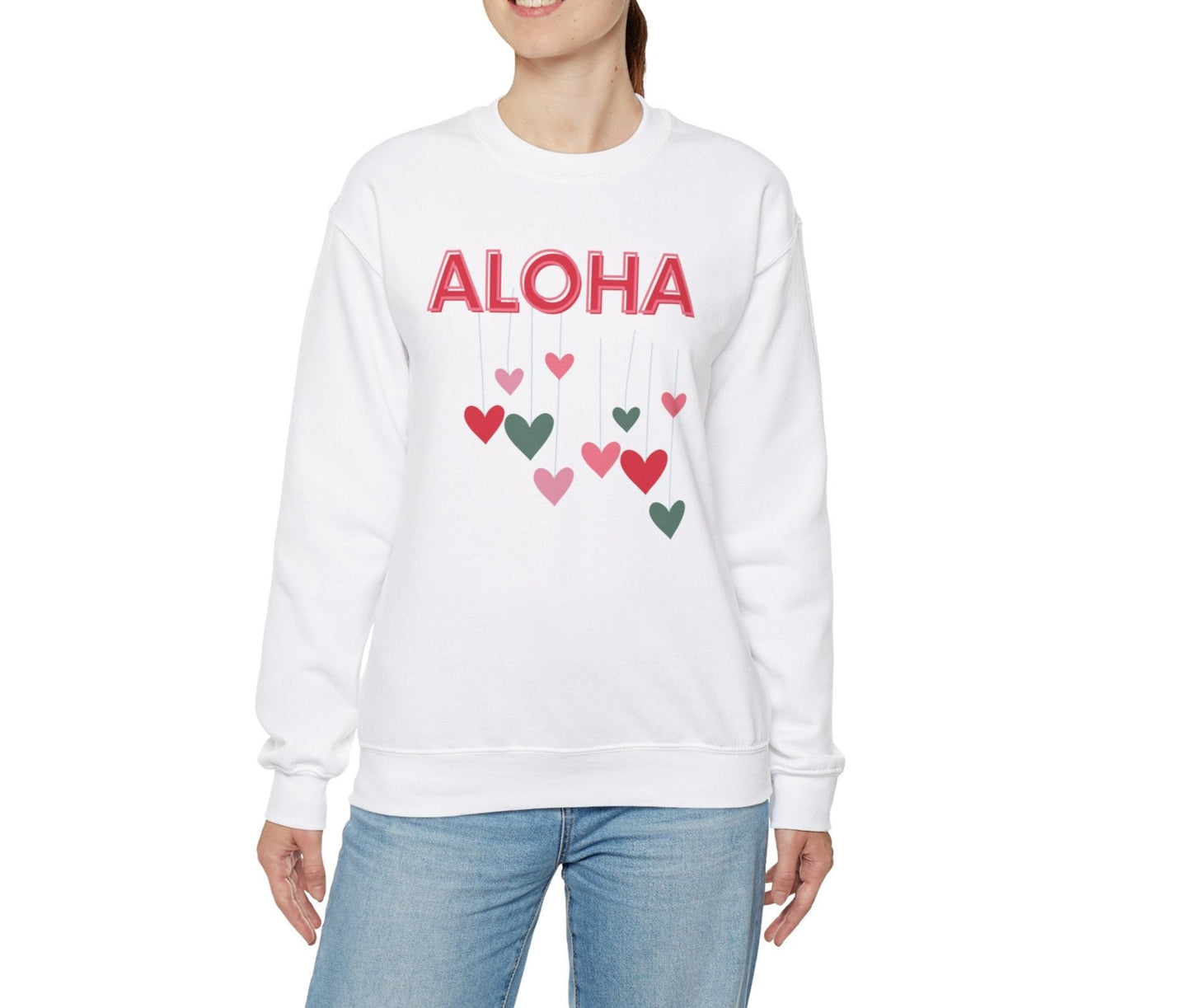 Aloha Drop Unisex Heavy Blend Crewneck Sweatshirt - Global Village Kailua Boutique