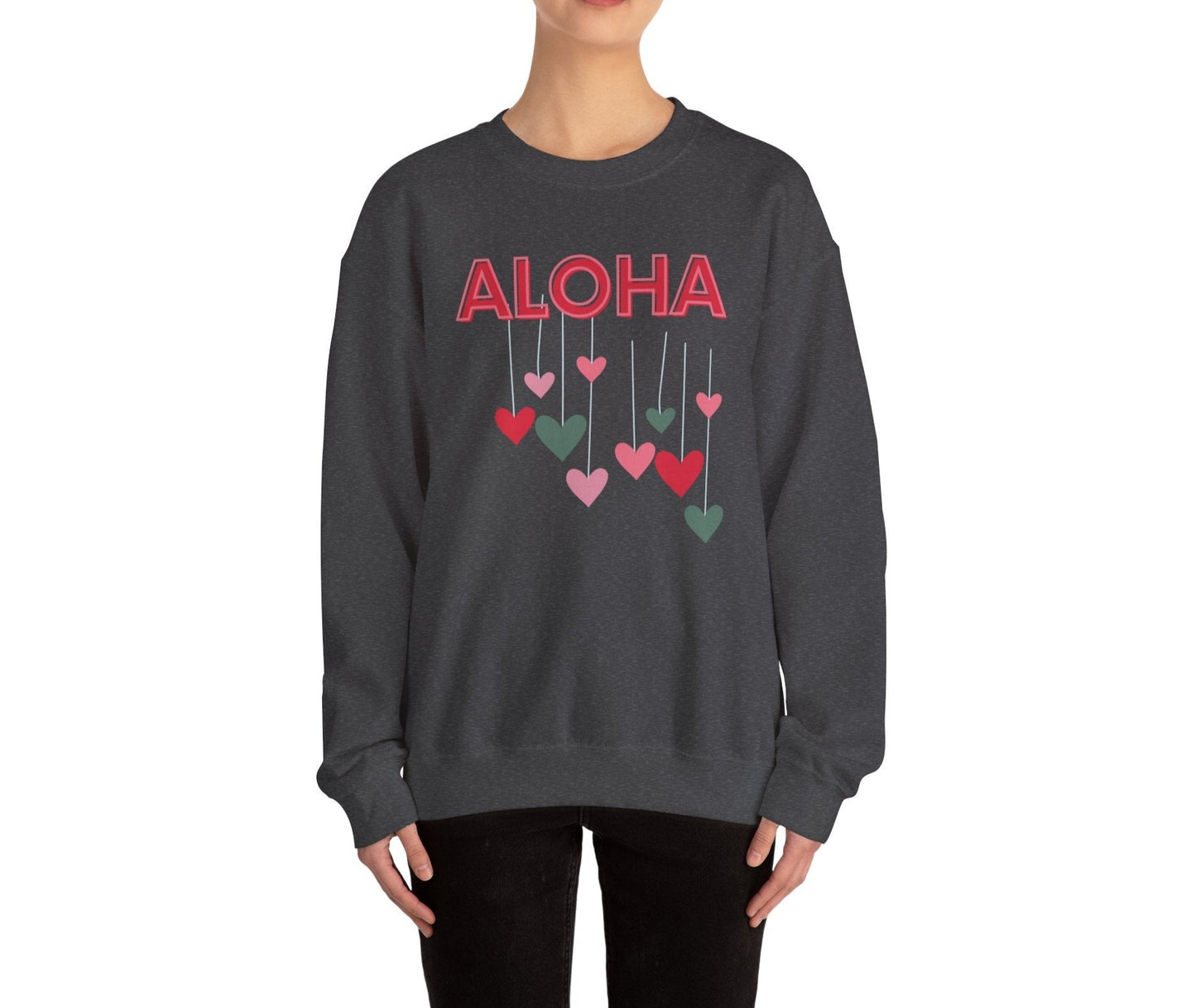Aloha Drop Unisex Heavy Blend Crewneck Sweatshirt - Global Village Kailua Boutique