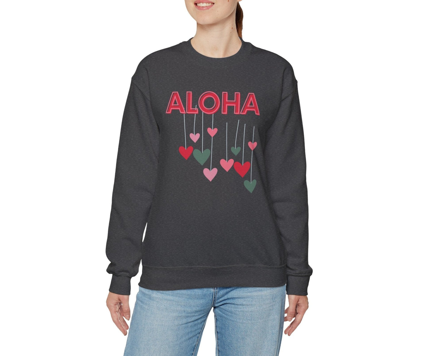 Aloha Drop Unisex Heavy Blend Crewneck Sweatshirt - Global Village Kailua Boutique