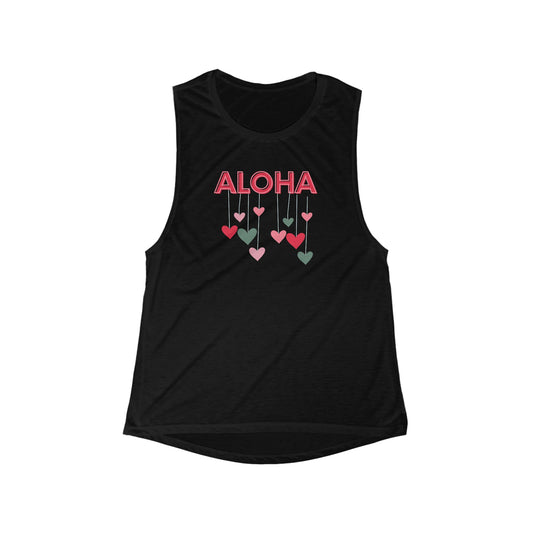 Aloha Drop Women's Flowy Scoop Muscle Tank - Global Village Kailua Boutique