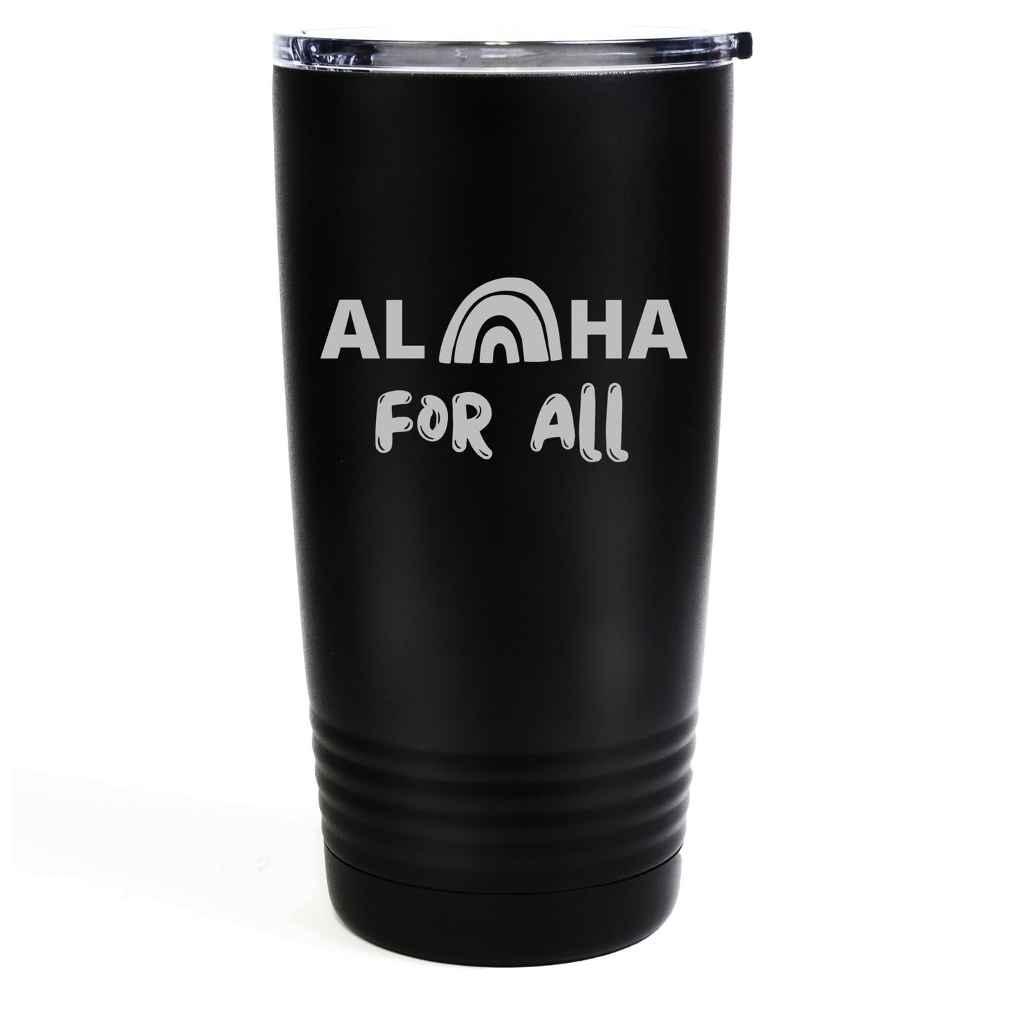 Aloha For All 20oz Etched Tumbler Global Village Kailua Boutique