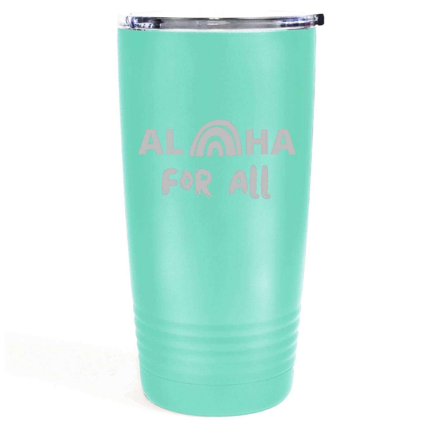 Aloha For All 20oz Etched Tumbler Global Village Kailua Boutique