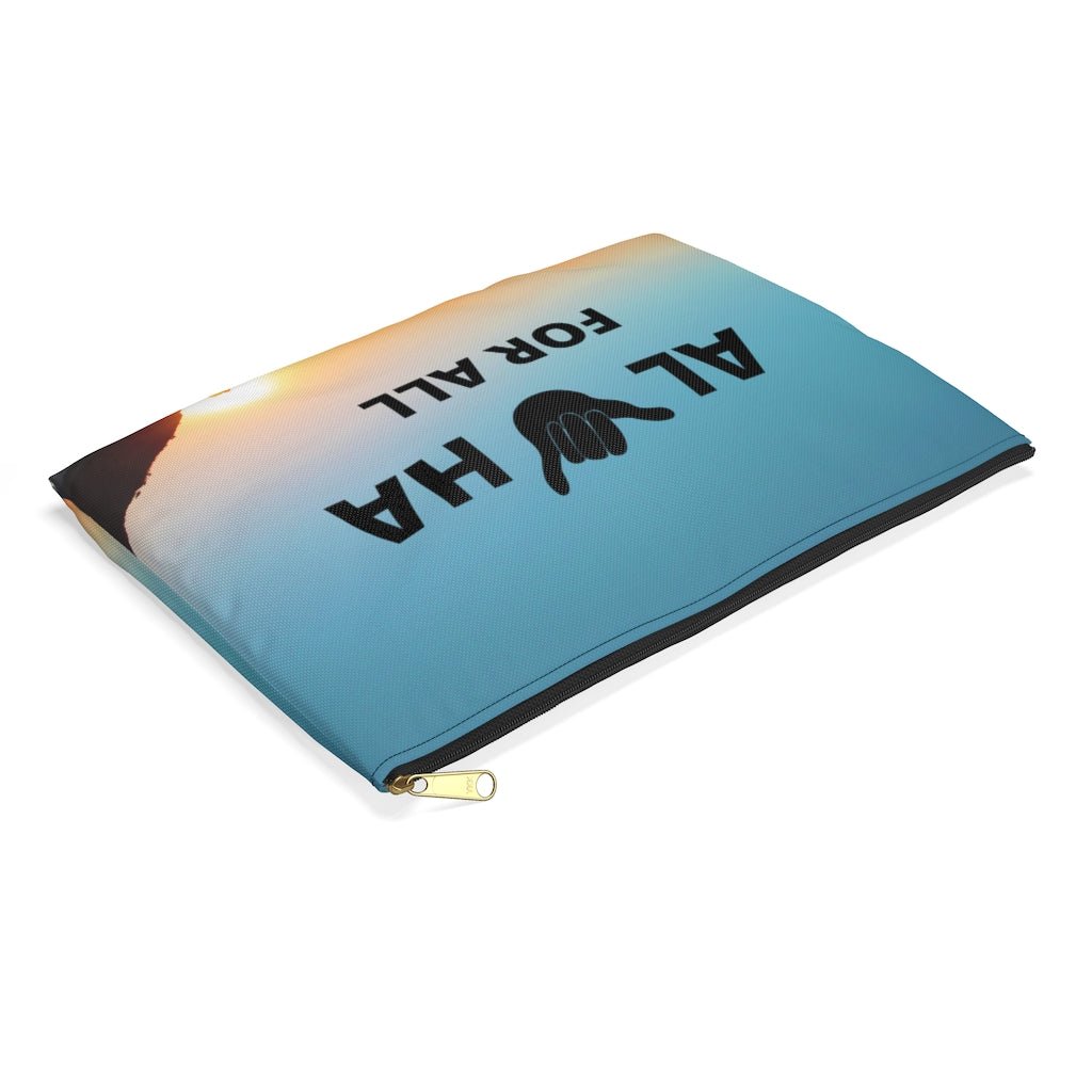 Aloha For All Shaka Zip Pouch Global Village Kailua Boutique
