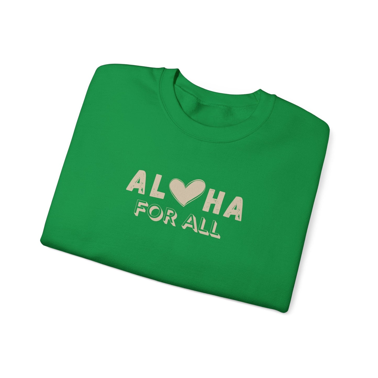Aloha For All Unisex Heavy Blend Crewneck Sweatshirt - Global Village Kailua Boutique