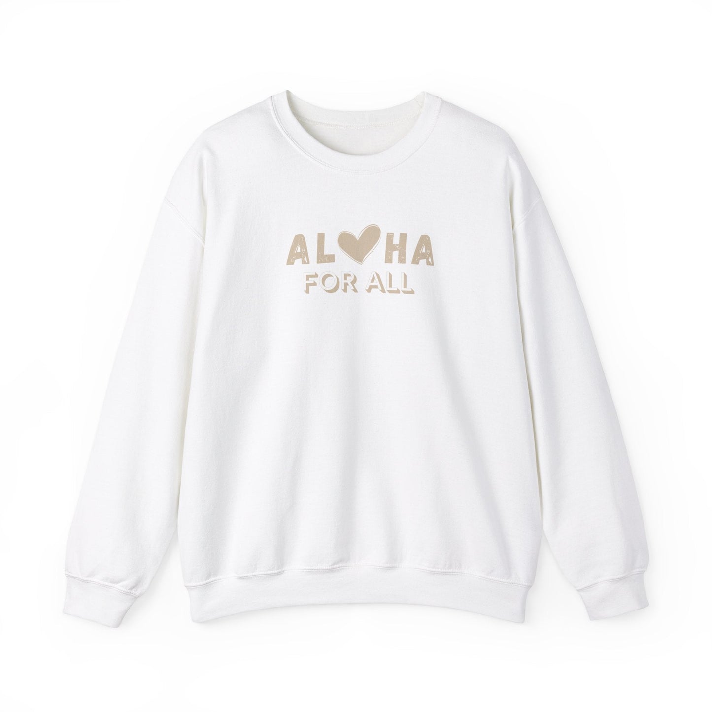 Aloha For All Unisex Heavy Blend Crewneck Sweatshirt - Global Village Kailua Boutique