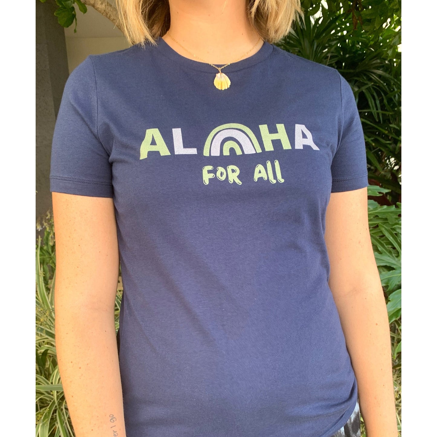 Aloha For All Womenʻs Tee Global Village Kailua Boutique