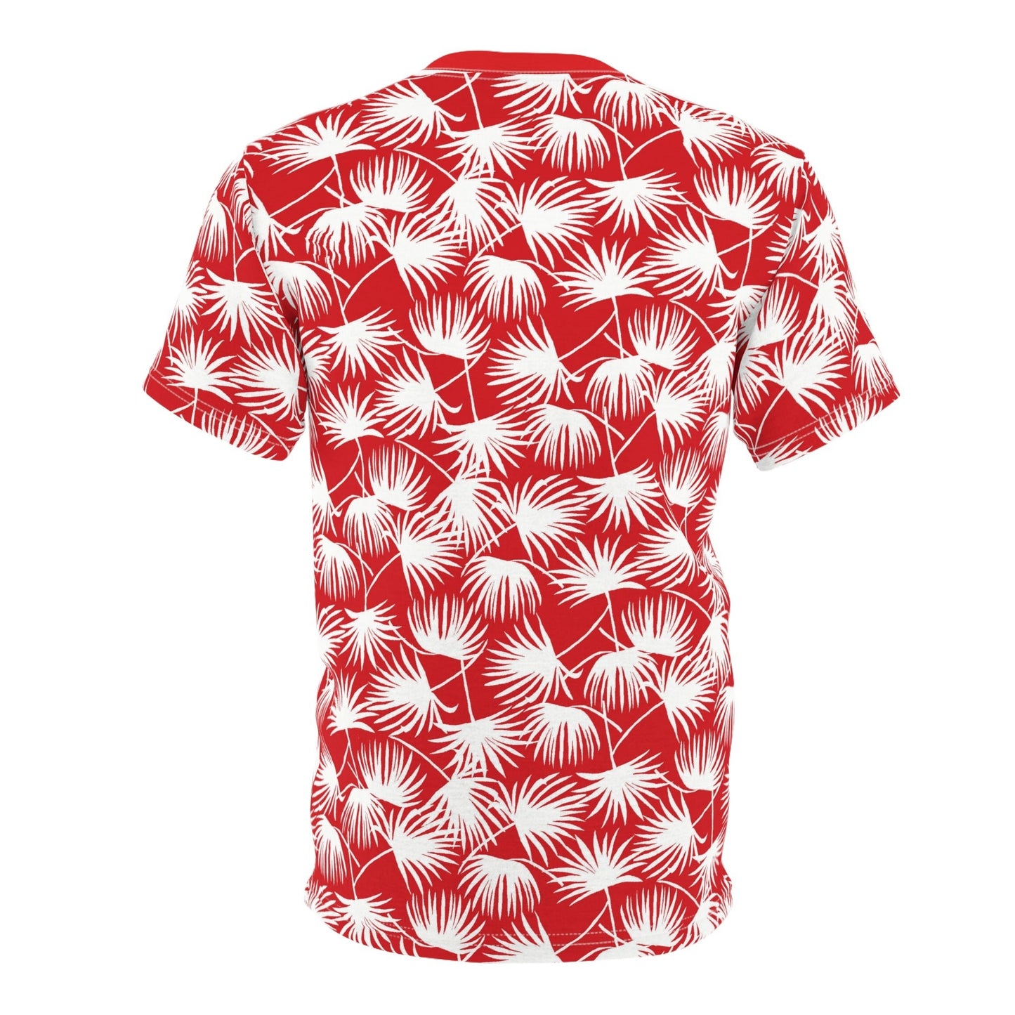 Aloha Kalikimaka Fan Palm Red Unisex Tee - Global Village Kailua Boutique