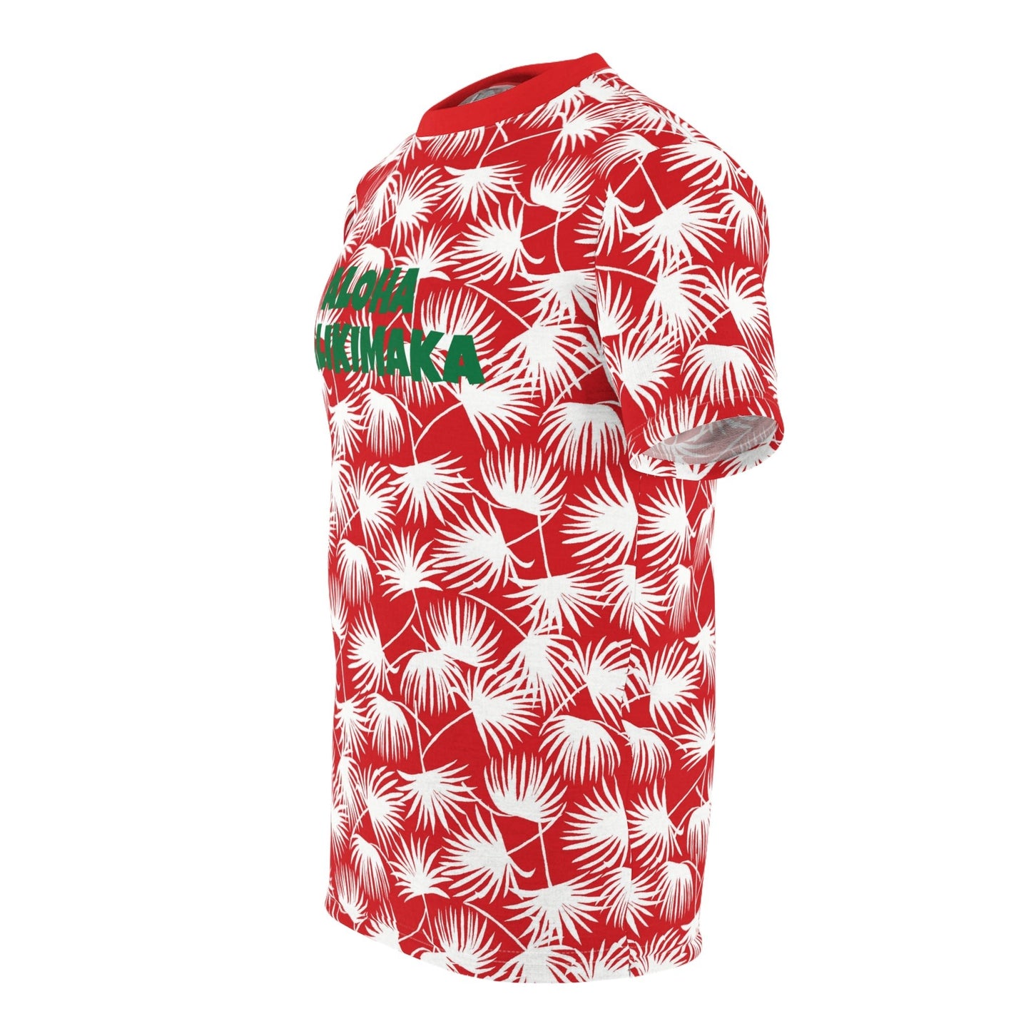 Aloha Kalikimaka Fan Palm Red Unisex Tee - Global Village Kailua Boutique