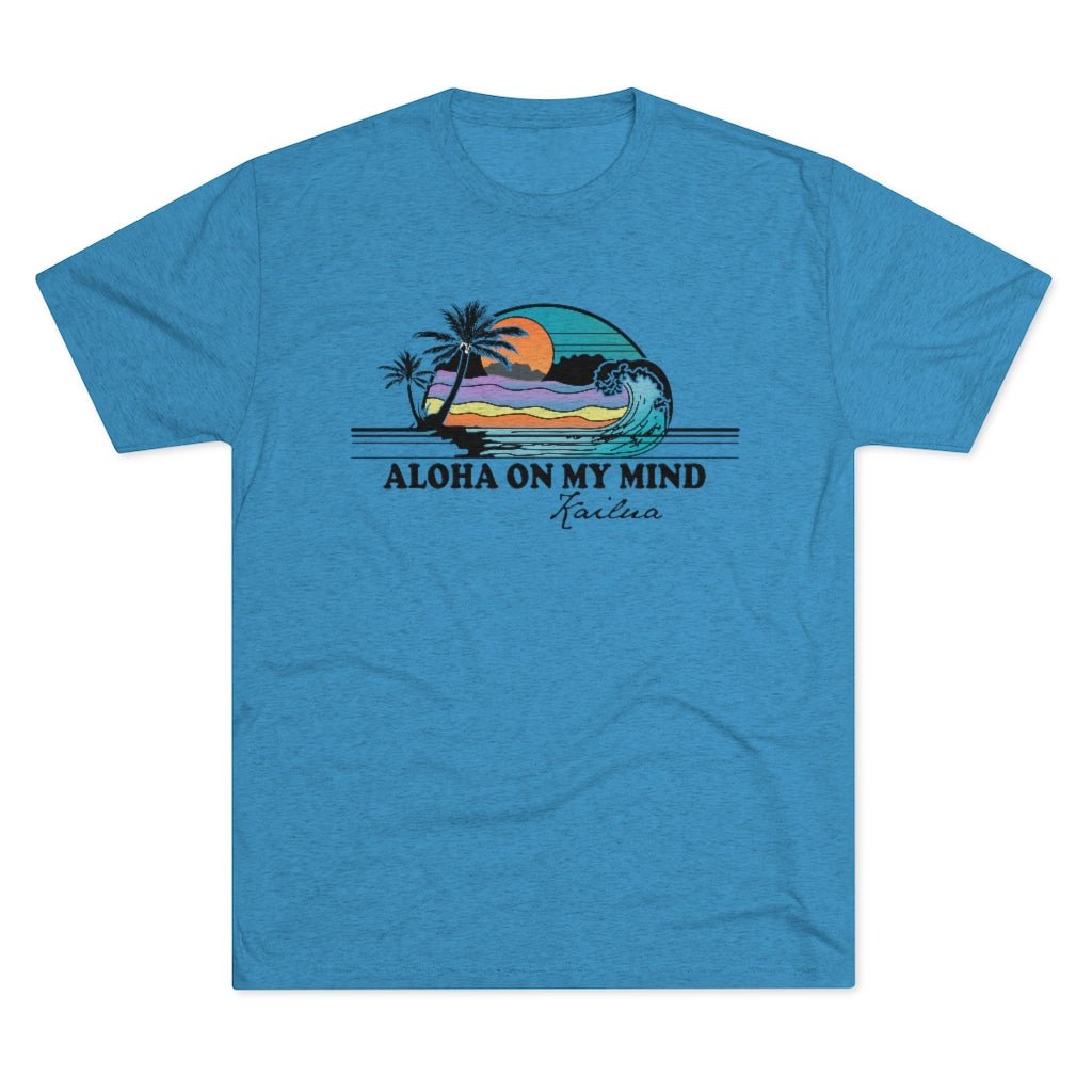 Aloha On My Mind Unisex Triblend Crew Tee Global Village Kailua Boutique