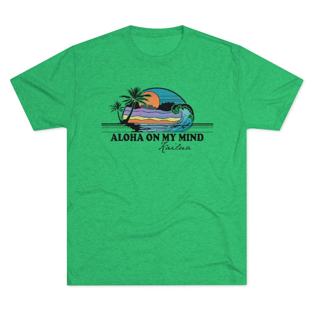 Aloha On My Mind Unisex Triblend Crew Tee Global Village Kailua Boutique