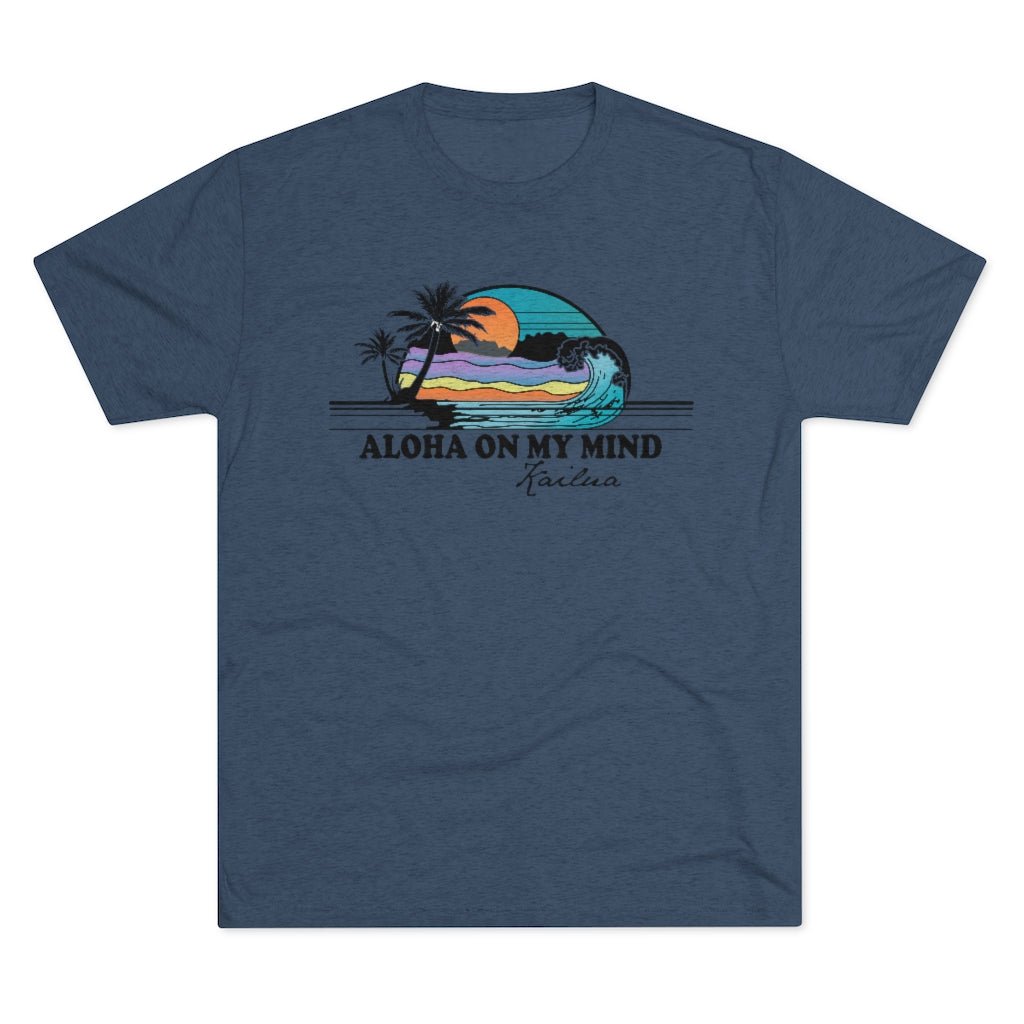 Aloha On My Mind Unisex Triblend Crew Tee Global Village Kailua Boutique