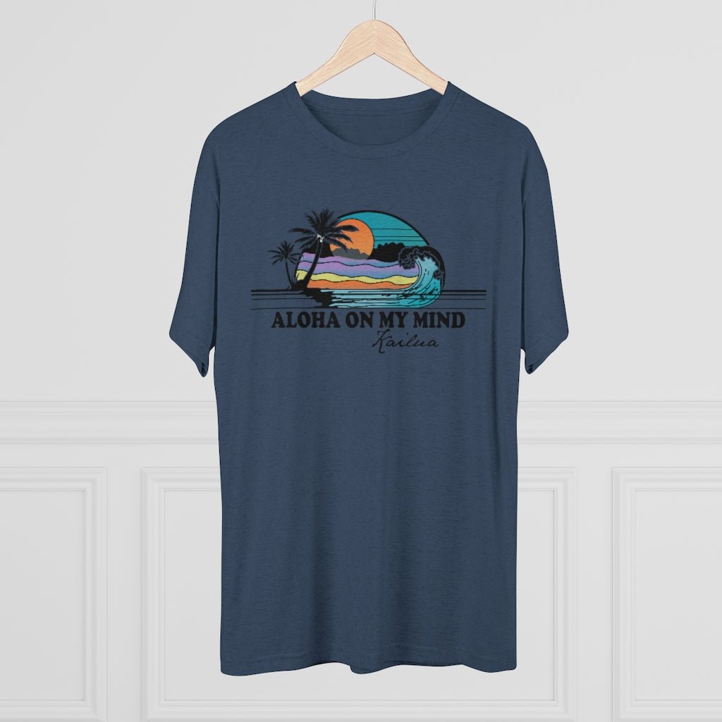 Aloha On My Mind Unisex Triblend Crew Tee Global Village Kailua Boutique