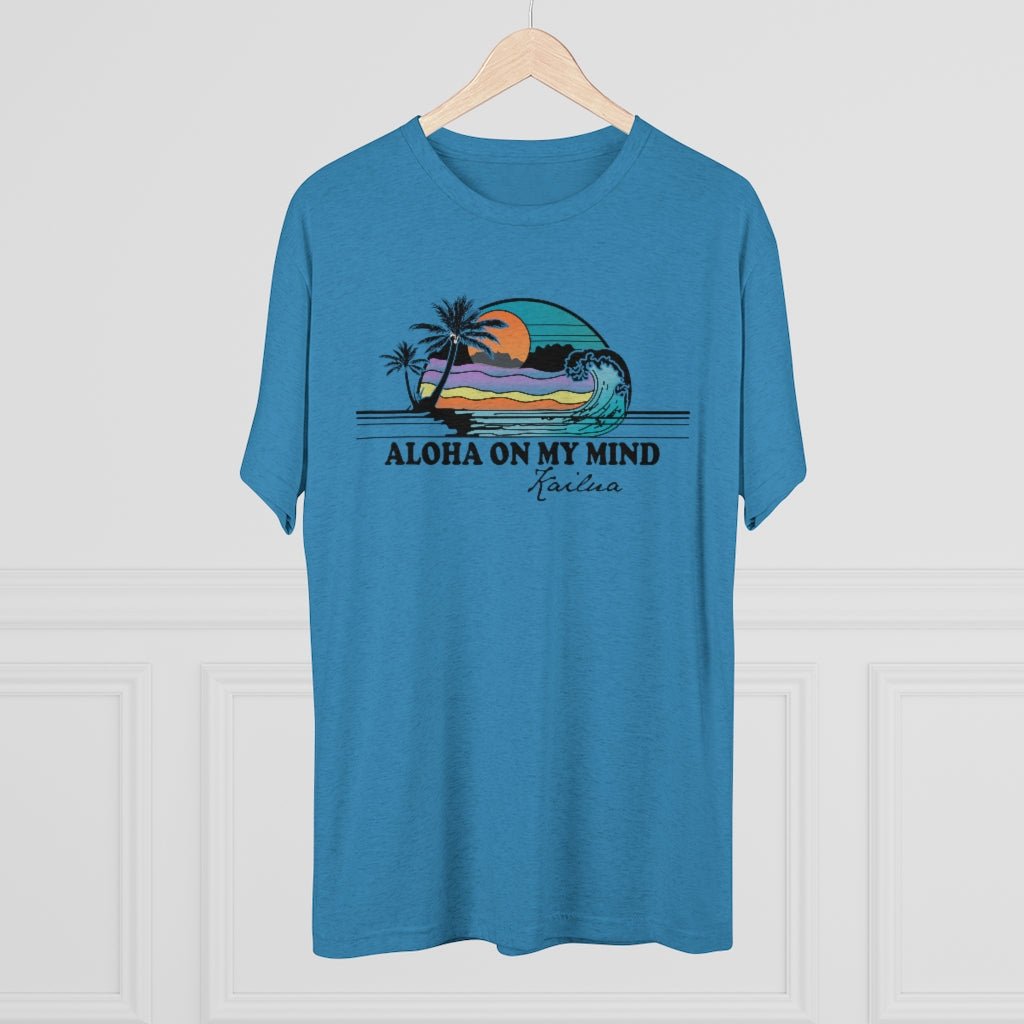 Aloha On My Mind Unisex Triblend Crew Tee Global Village Kailua Boutique