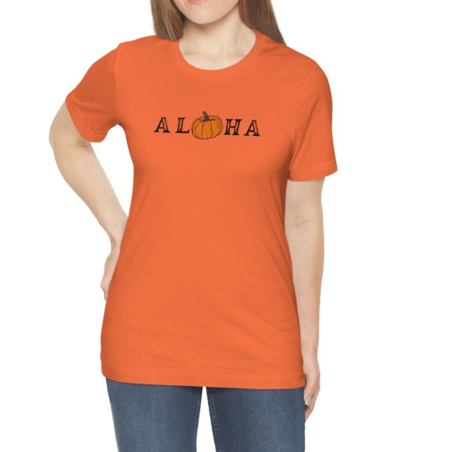 Aloha Pumpkin Unisex Jersey Tee - Global Village Kailua Boutique