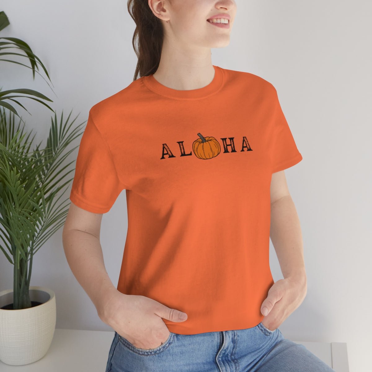Aloha Pumpkin Unisex Jersey Tee - Global Village Kailua Boutique