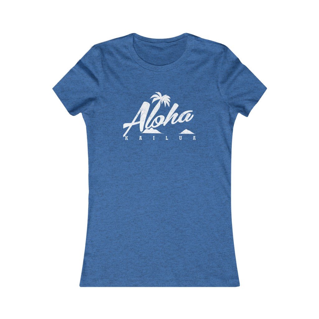 Aloha Script Slim Fit Tee Global Village Kailua Boutique