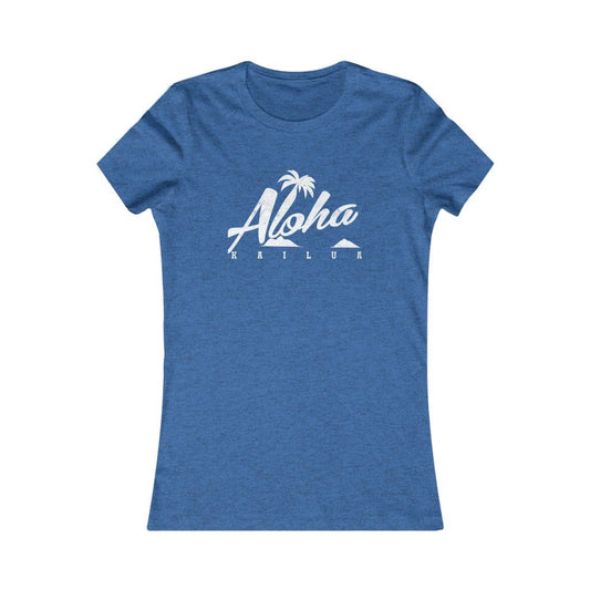 Aloha Script Slim Fit Tee Global Village Kailua Boutique