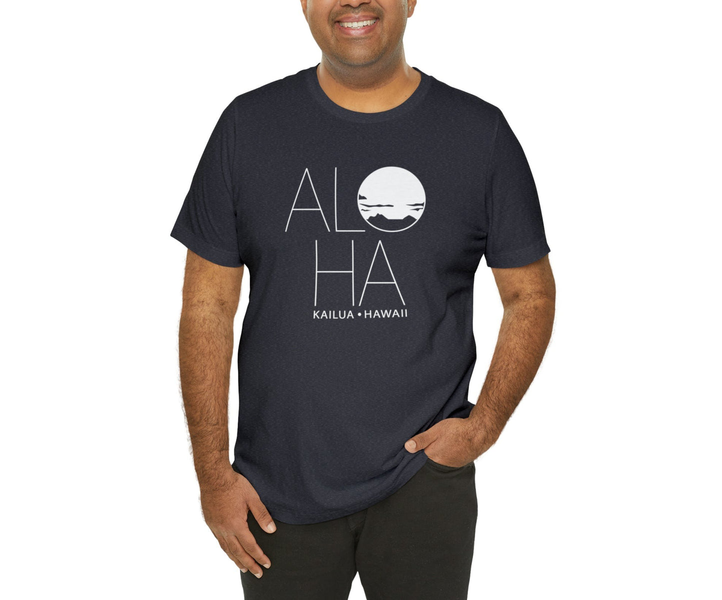 ALOHA Unisex Jersey Short Sleeve Tee - Global Village Kailua Boutique