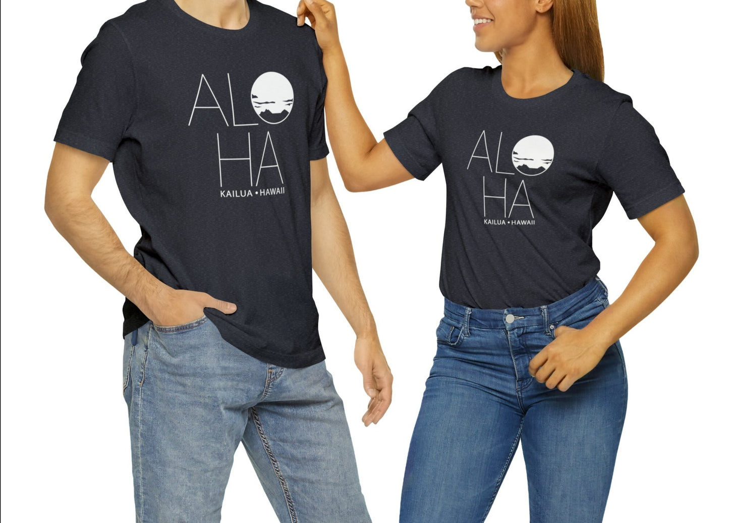 ALOHA Unisex Jersey Short Sleeve Tee - Global Village Kailua Boutique