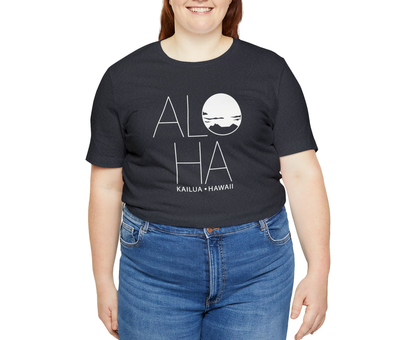 ALOHA Unisex Jersey Short Sleeve Tee - Global Village Kailua Boutique
