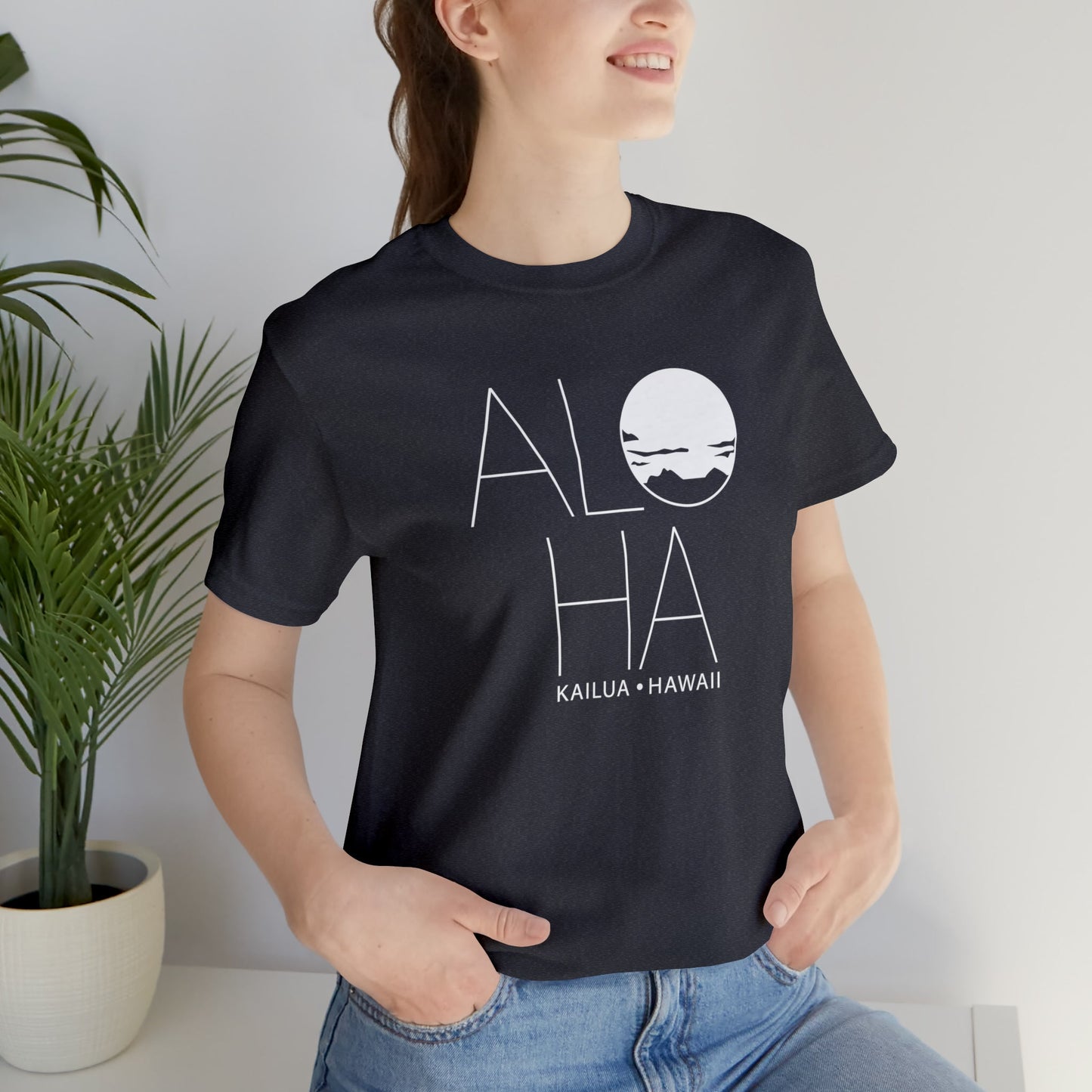 ALOHA Unisex Jersey Short Sleeve Tee - Global Village Kailua Boutique