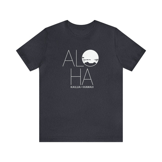 ALOHA Unisex Jersey Short Sleeve Tee - Global Village Kailua Boutique