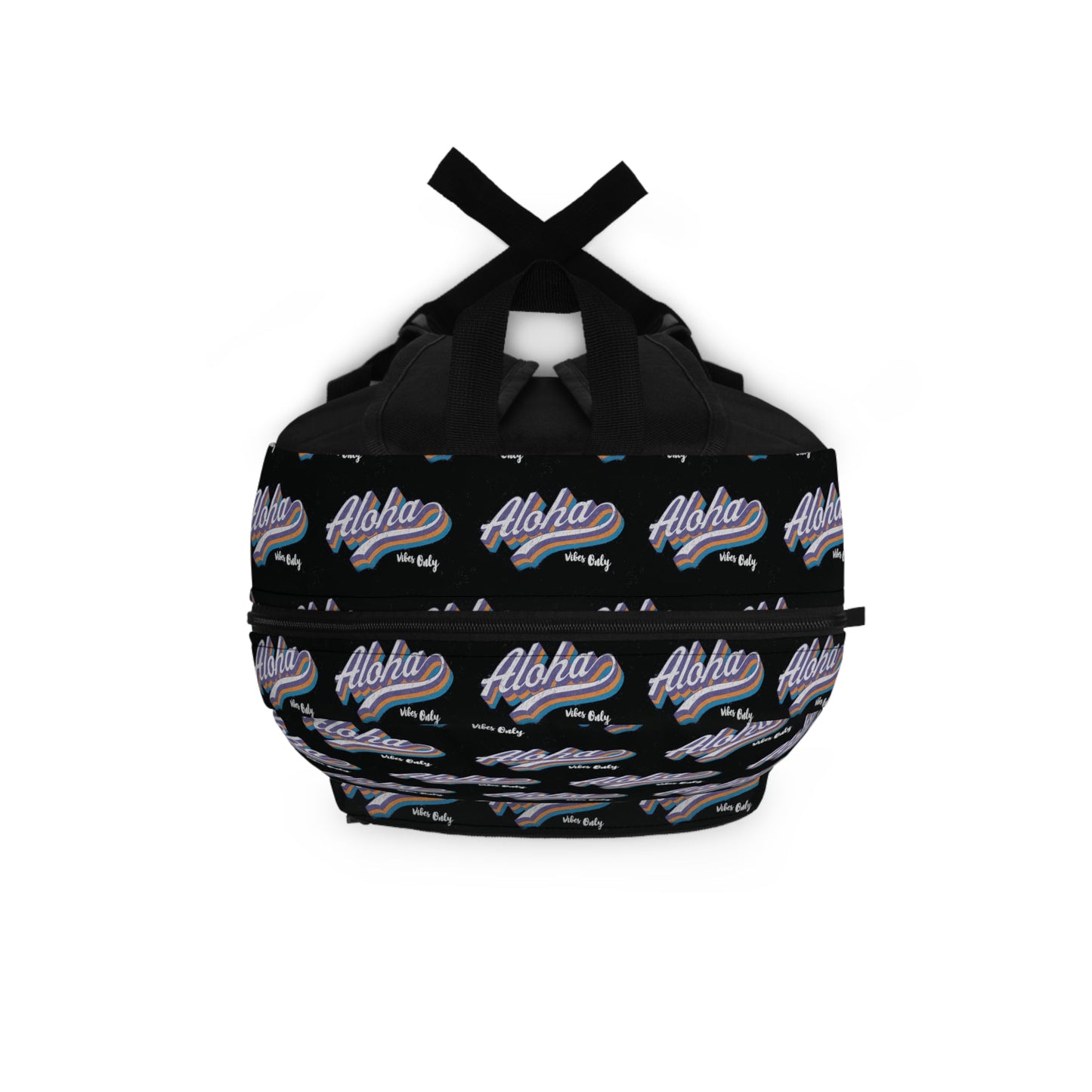 Backpack Aloha Vibes Only Black - Global Village Kailua Boutique