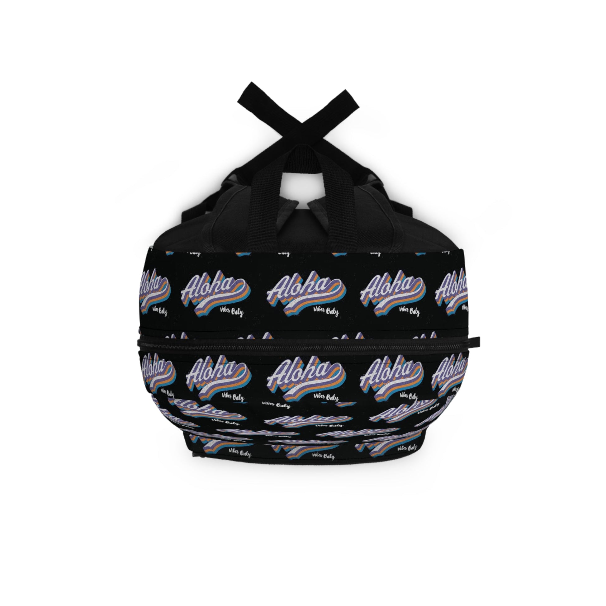 Backpack Aloha Vibes Only Black - Global Village Kailua Boutique