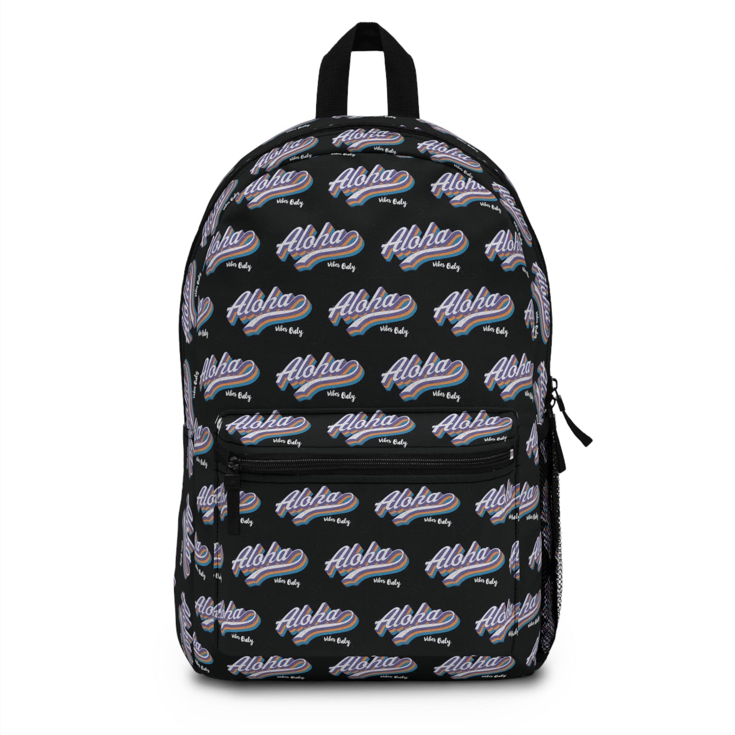 Backpack Aloha Vibes Only Black - Global Village Kailua Boutique