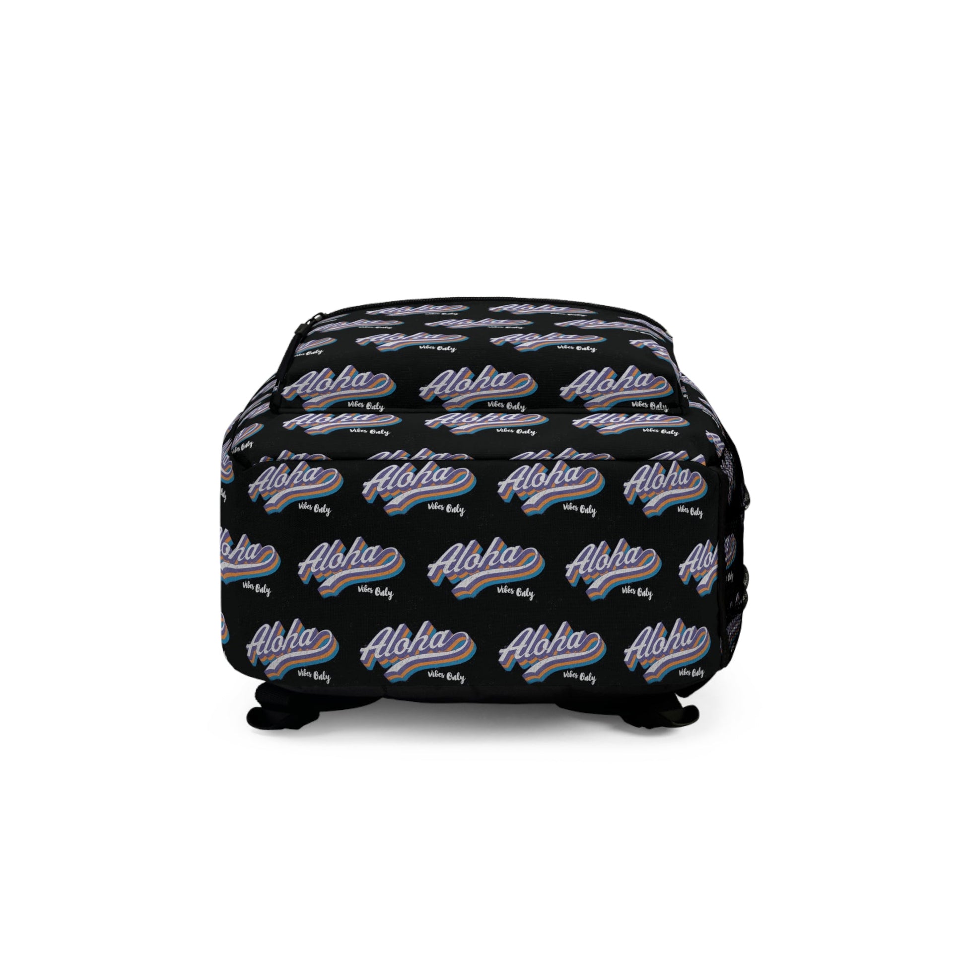 Backpack Aloha Vibes Only Black - Global Village Kailua Boutique