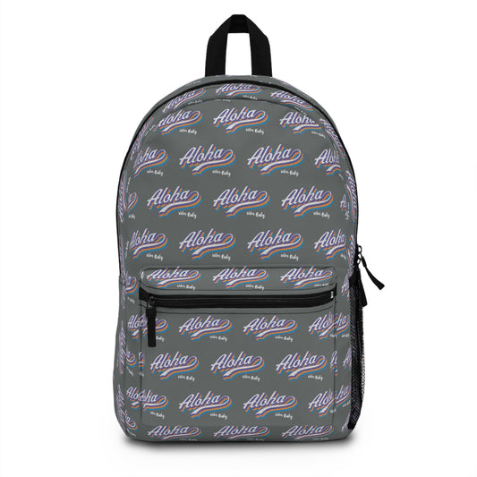 Backpack Aloha Vibes Only Grey - Global Village Kailua Boutique