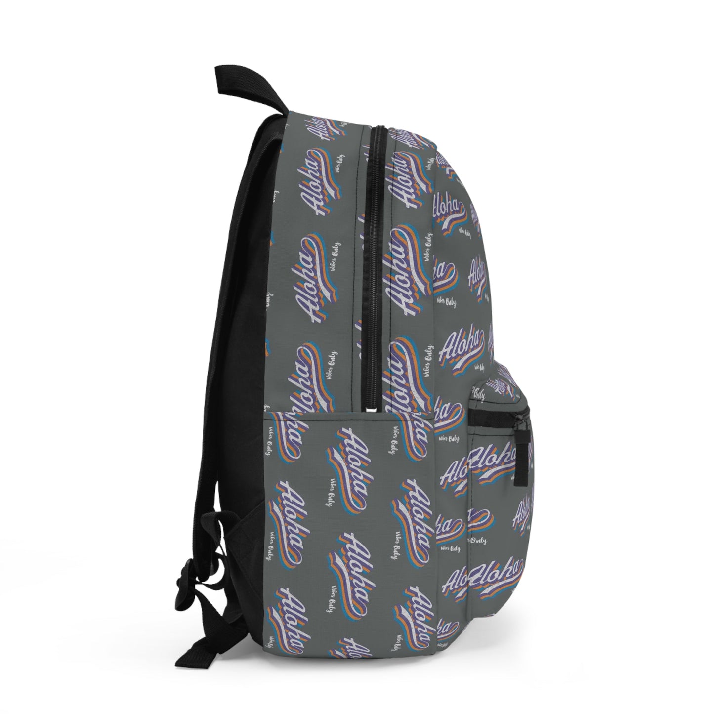 Backpack Aloha Vibes Only Grey - Global Village Kailua Boutique
