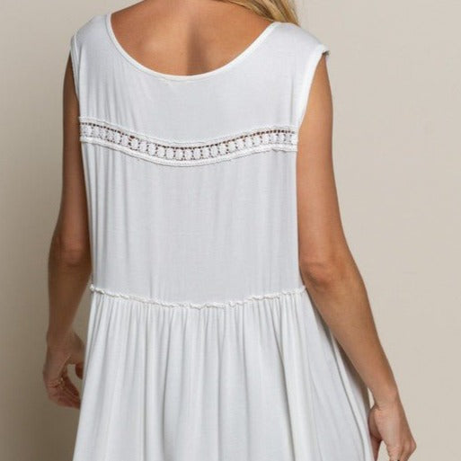 Babydoll Super Soft V-Neck Tank Global Village Kailua Boutique