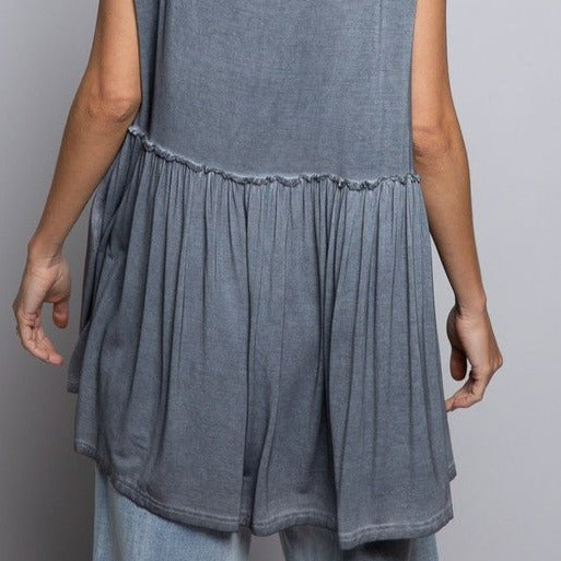 Babydoll Super Soft V-Neck Tank Global Village Kailua Boutique