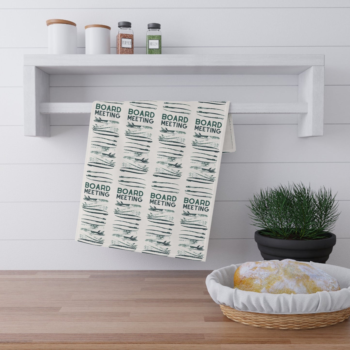 Bath Hand Towel Board Meeting - Global Village Kailua Boutique