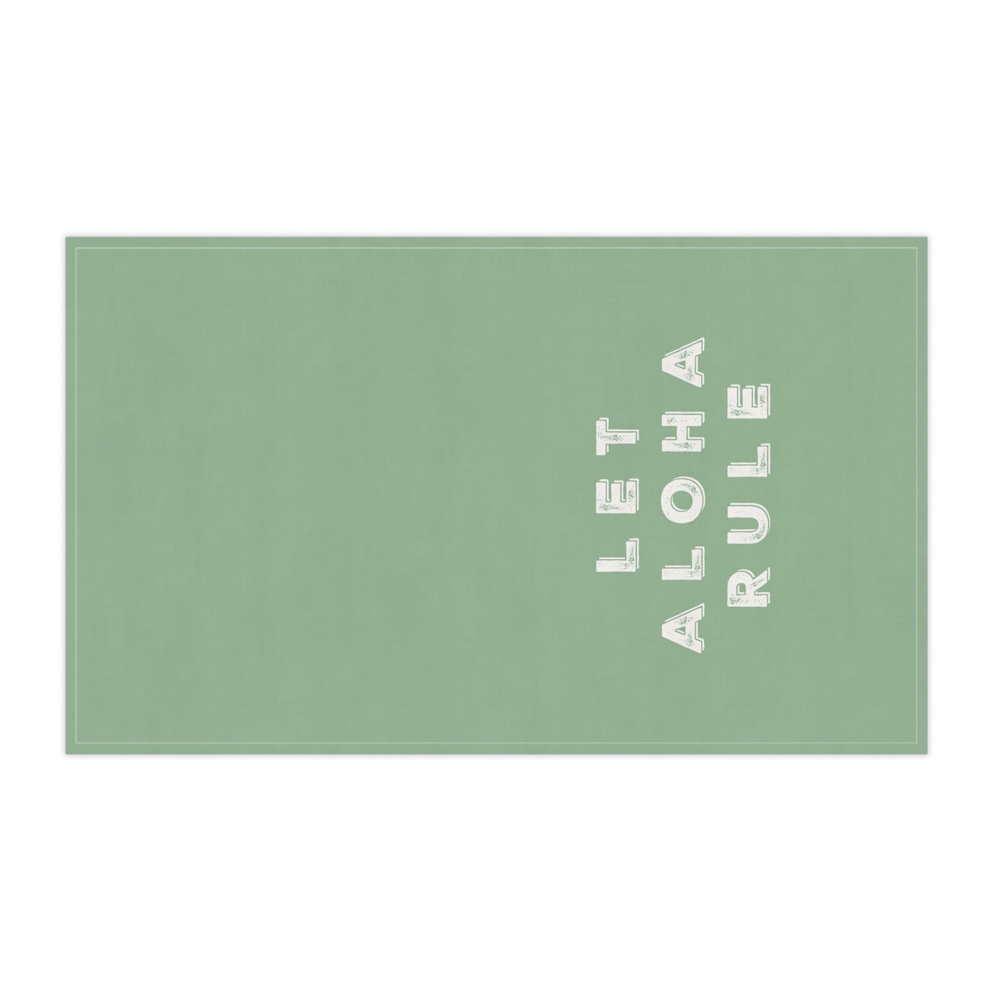 Bath Hand Towel Let Aloha Rule - Global Village Kailua Boutique