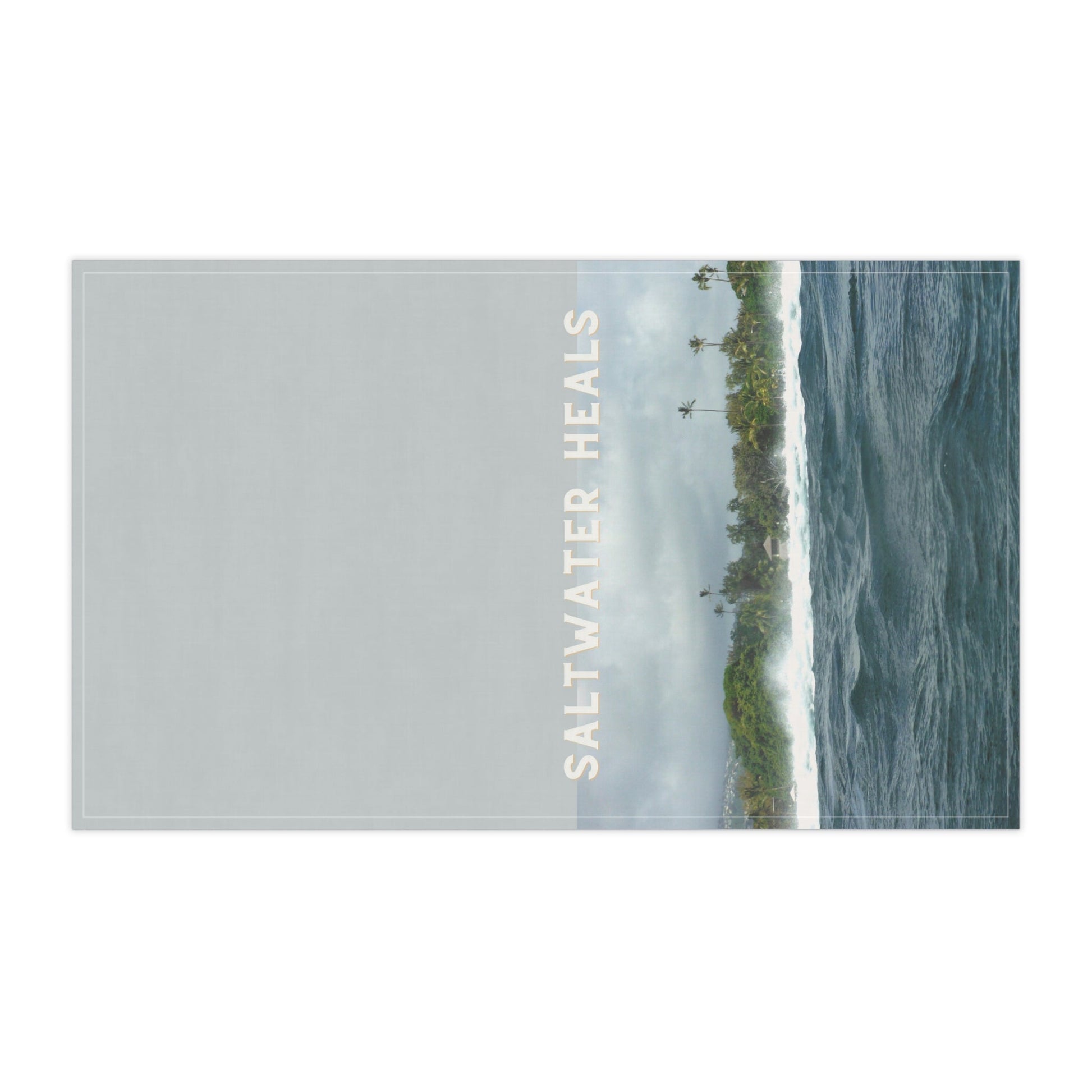 Bath Hand Towel Saltwater Heals - Global Village Kailua Boutique