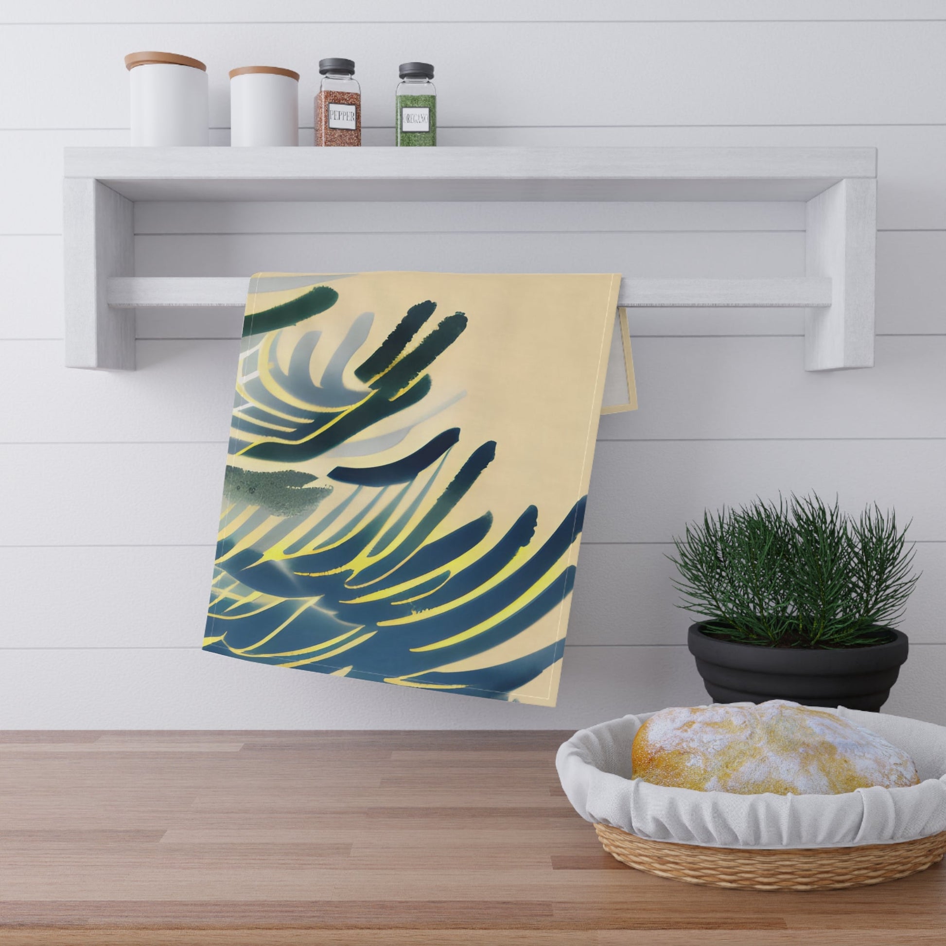 Bath Hand Towel Sand & Palm - Global Village Kailua Boutique