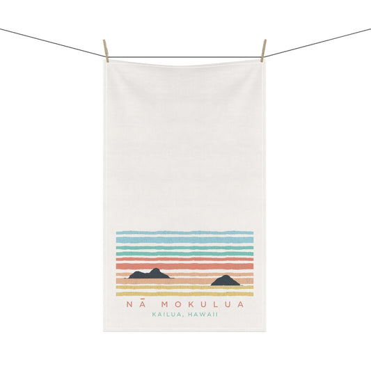 Bath Hand Towel Water View Nā Mokulua - Global Village Kailua Boutique