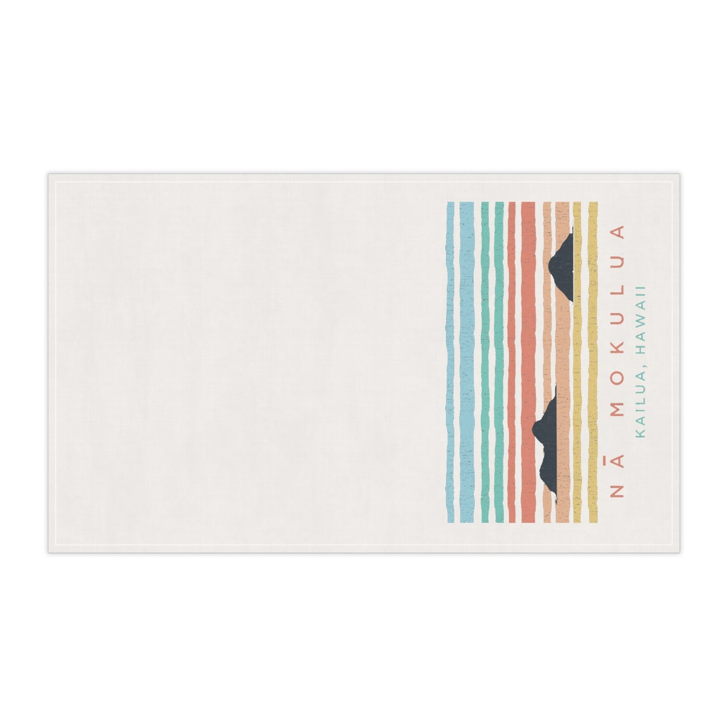 Bath Hand Towel Water View Nā Mokulua - Global Village Kailua Boutique