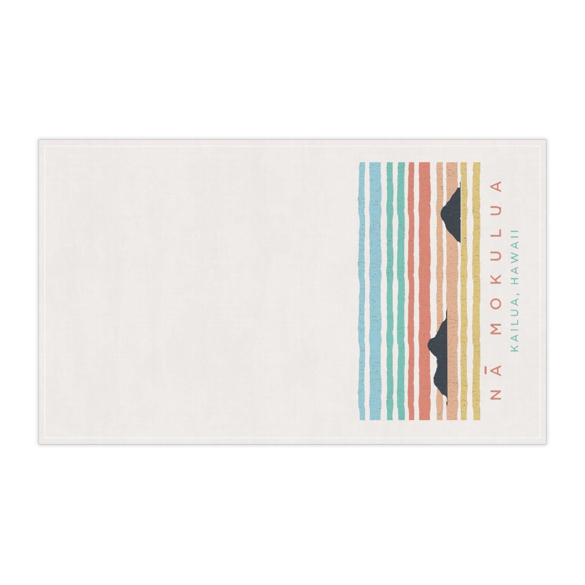 Bath Hand Towel Water View Nā Mokulua - Global Village Kailua Boutique