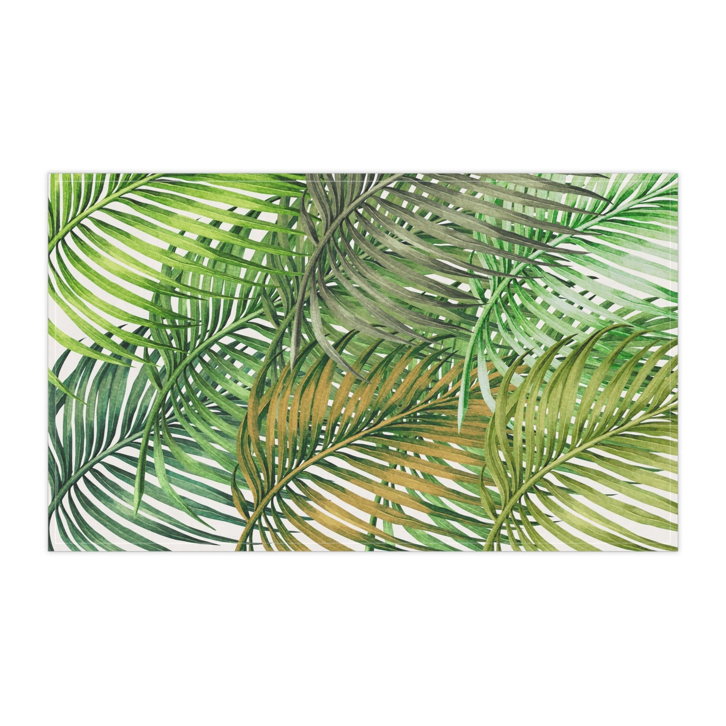 Bath Hand Towel Watercolor Palm - Global Village Kailua Boutique