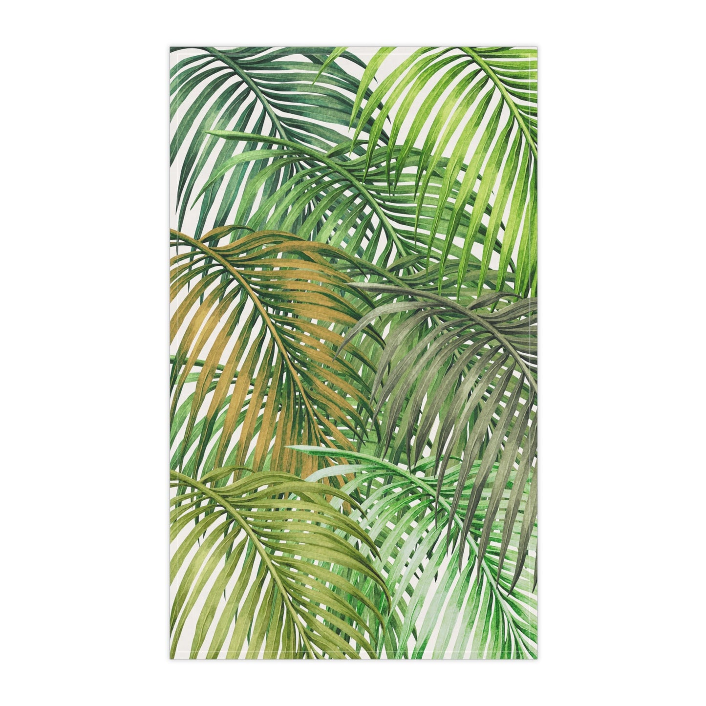 Bath Hand Towel Watercolor Palm - Global Village Kailua Boutique