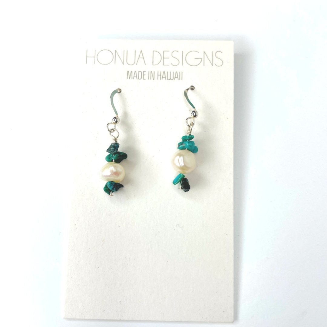 Beaded Sterling Silver Earrings - Global Village Kailua Boutique
