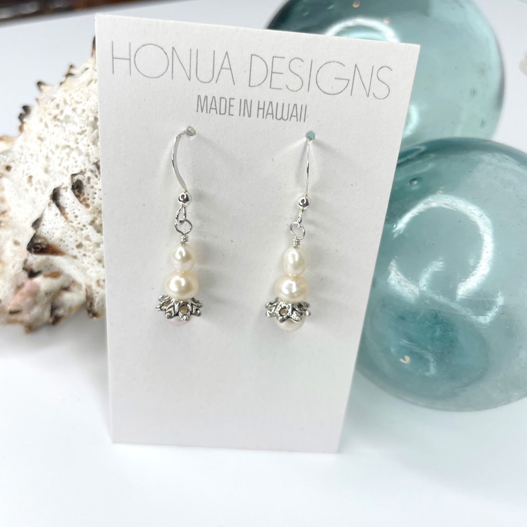 Beaded Sterling Silver Earrings - Global Village Kailua Boutique