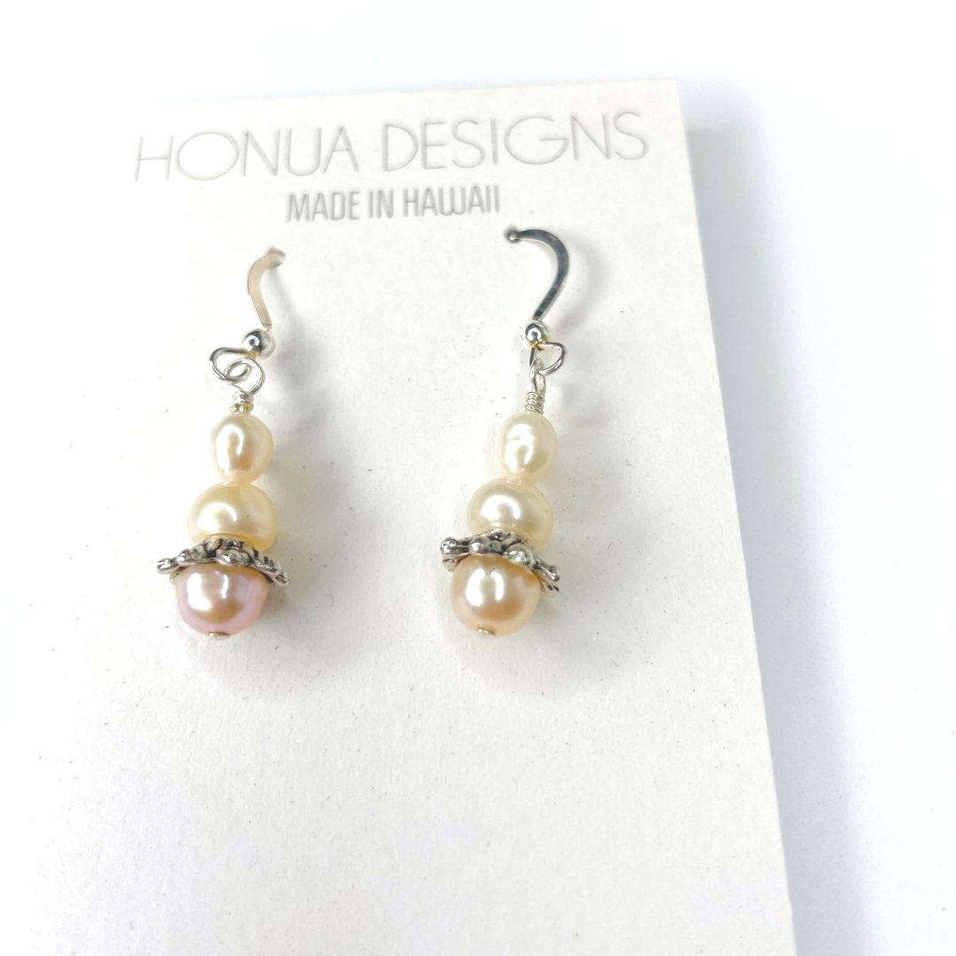 Beaded Sterling Silver Earrings - Global Village Kailua Boutique