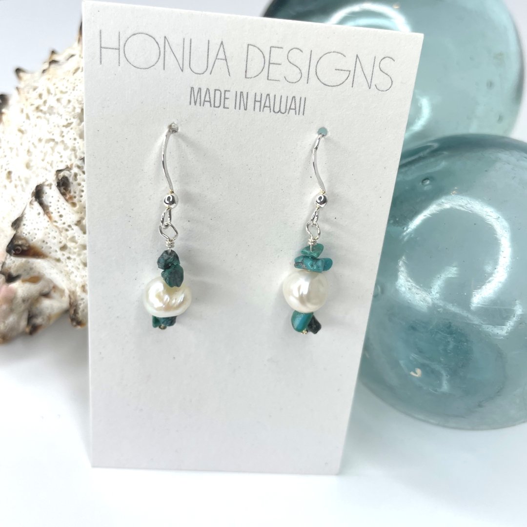 Beaded Sterling Silver Earrings - Global Village Kailua Boutique
